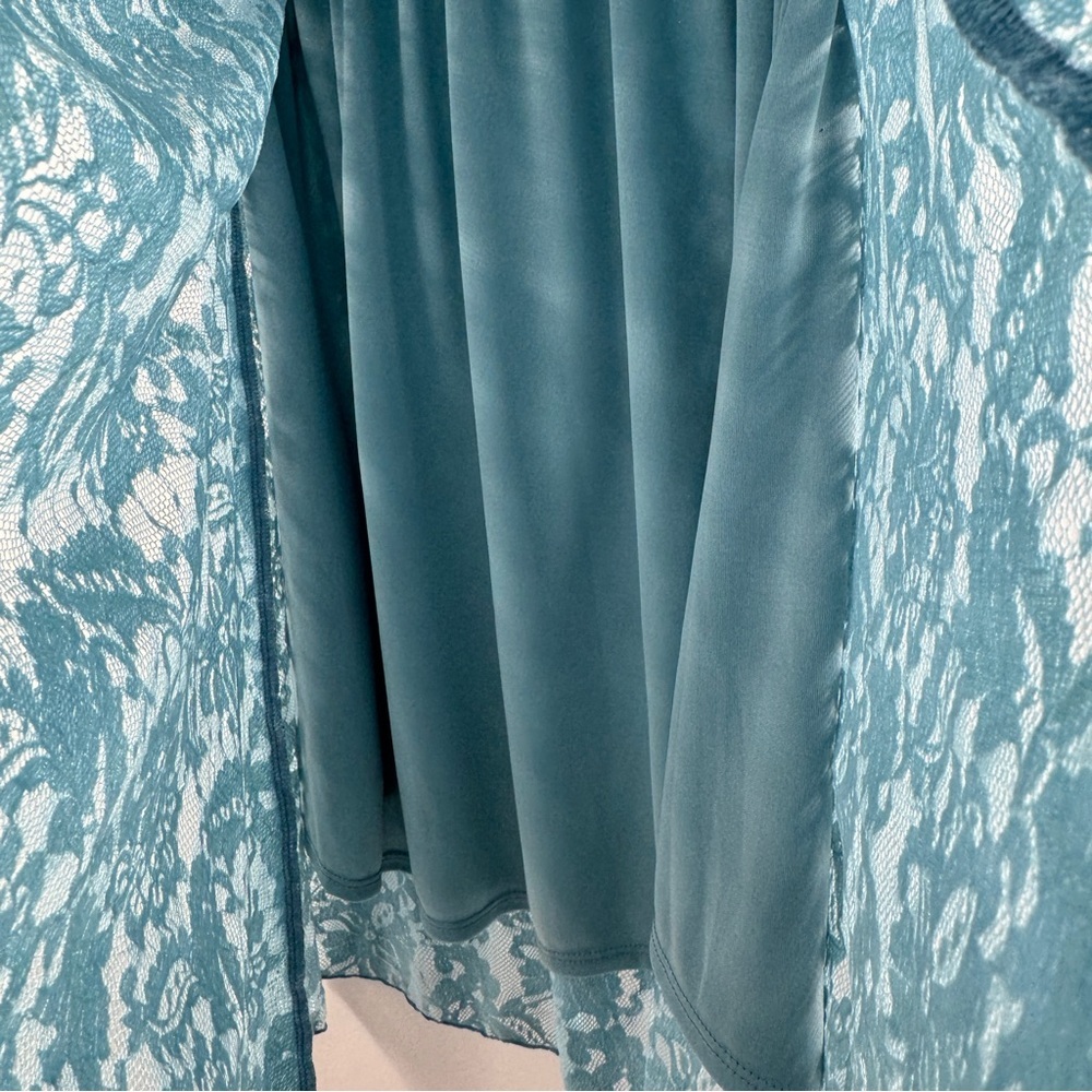 LuLaRoe Lola Skirt – Black Waistband with Teal/Turquoise Lace, NWT, Size XXS - Picture 8 of 8